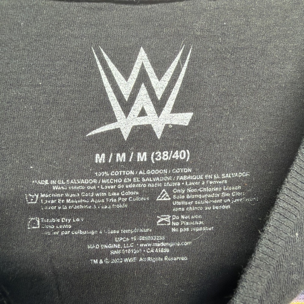 WWE WrestleMania XIV T Shirt Shawn Michaels vs Stone Cold Mens M Black - Picture 3 of 7
